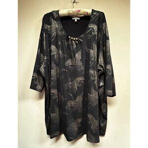 Selection Tunic Top Long Sleeve Sweater for Women Boho Swing Long Blouse 28/30